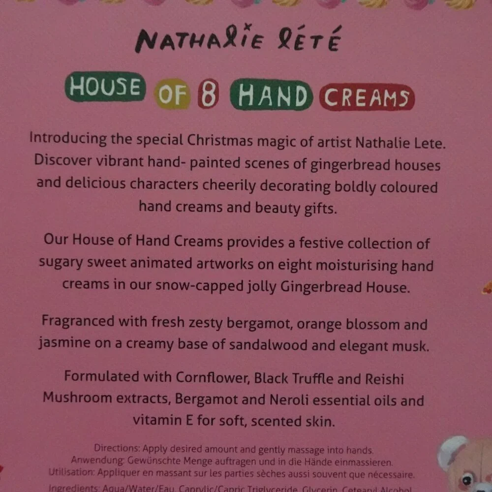 Heathcote & Ivory Nathalie Lete House of 8 Hand Creams Black Truffle Extract